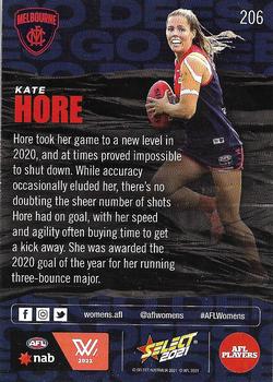 2021 Select AFL Footy Stars #206 Kate Hore Back